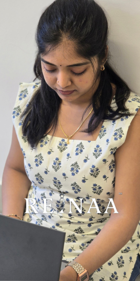 Short Kurti(blue patterns)