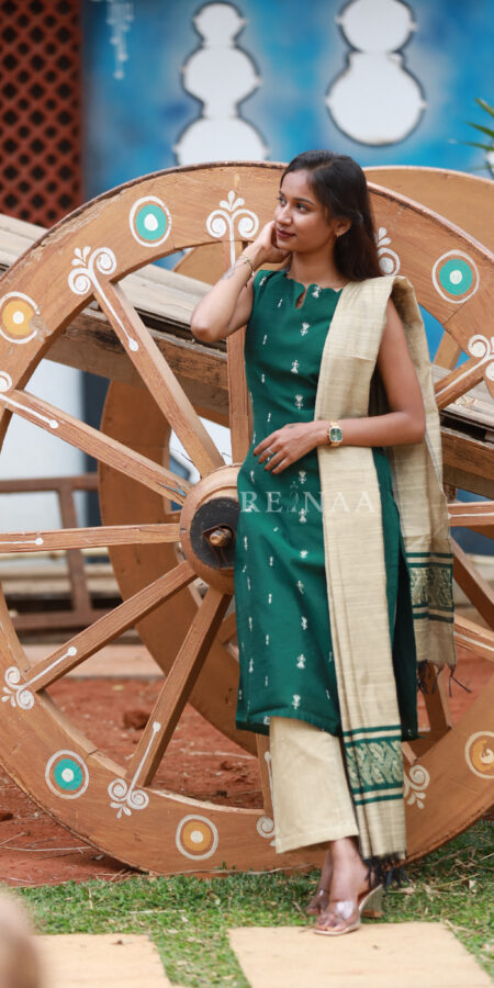 Bottle Green Kurta Set